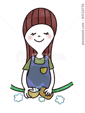 Woman doing housework Woman doing housework 64520756