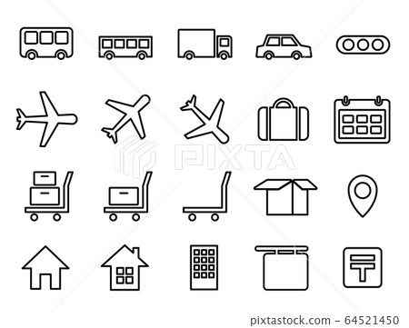 Icons set of vehicles, transportation, transportation, etc. Icons set of vehicles, transportation, transportation, etc. 64521450