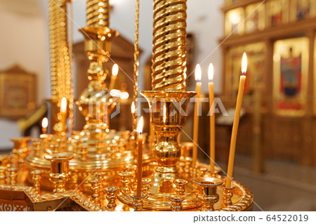 Orthodox Church. Christianity. Festive interior Orthodox Church. Christianity. Festive interior 64522019
