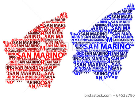 Map of San Marino - vector illustration - Stock Illustration [64522790 ...