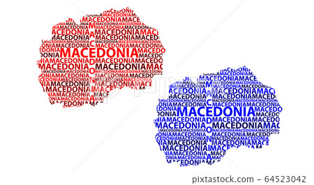 Map Of Macedonia Vector Illustration Stock Illustration 64523042   64523042 