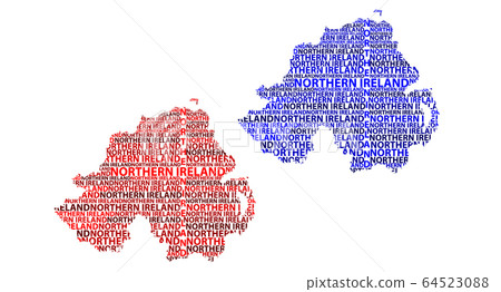 Map of Northern Ireland - vector illustration Map of Northern Ireland - vector illustration 64523088