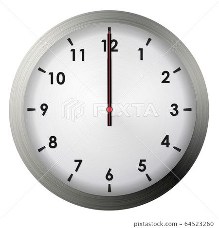 Analog metal wall clock 64523260