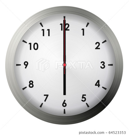 Analog metal wall clock 64523353