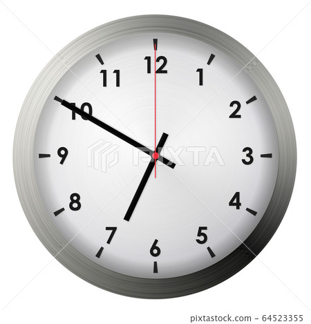 Analog metal wall clock 64523355