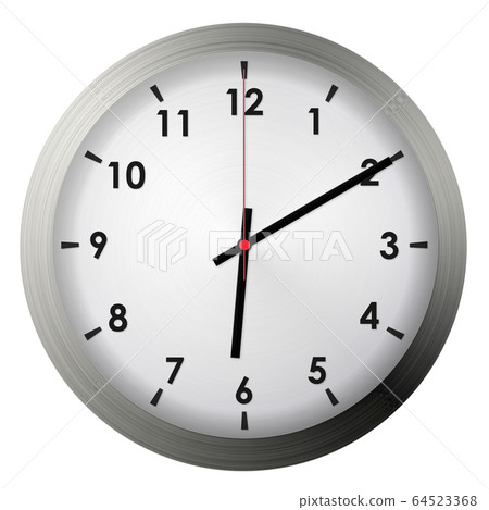 Analog metal wall clock 64523368