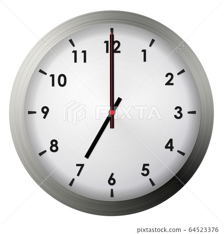 Analog metal wall clock 64523376