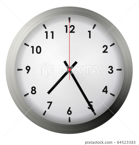 Analog metal wall clock 64523383