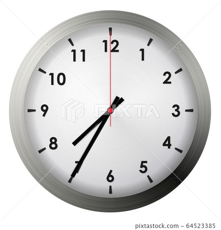 Analog metal wall clock 64523385