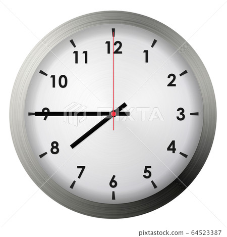 Analog metal wall clock 64523387