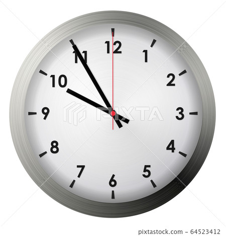 Analog metal wall clock 64523412