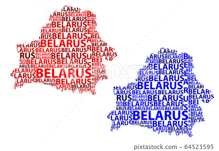Map of Belarus - vector illustration 64523595