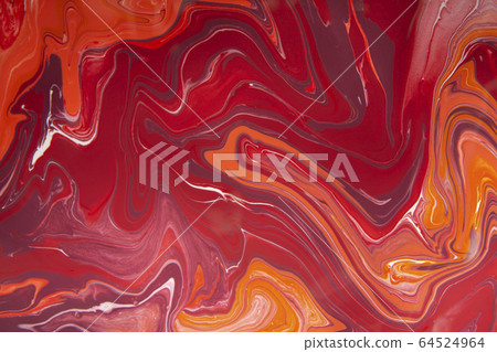 Red and orange abstract background with mixed watercolors Red and orange abstract background with mixed watercolors 64524964