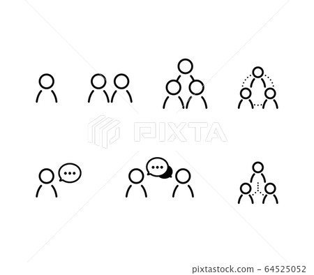 Set of communication icons / illustration / business Set of communication icons / illustration / business 64525052