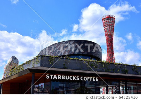 神戶港塔和神戶港 64525410