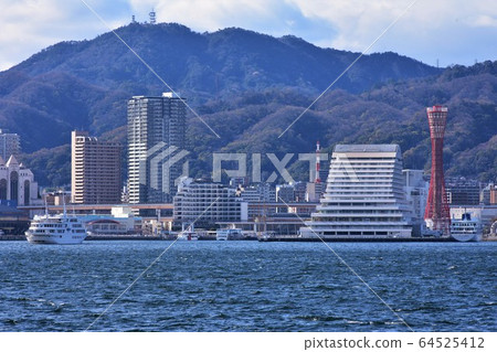 Kobe Port Tower and Kobe Port 64525412