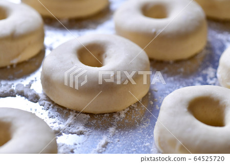 Homemade raw Doughnut dough Homemade raw Doughnut dough 64525720