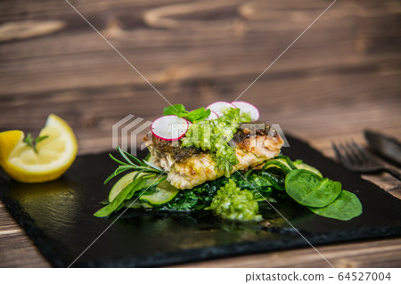 Gourmet food luxury restaurant concept. Food 64527004