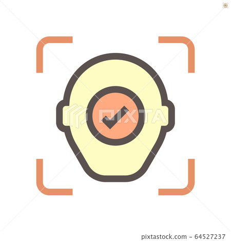 Face scan technology vector icon design. 64527237