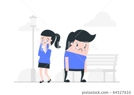 Sadness concept vector illustration. Sadness concept vector illustration. 64527810
