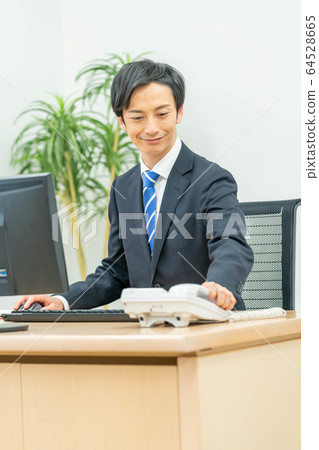 商業商業圖片電話男性 64528665