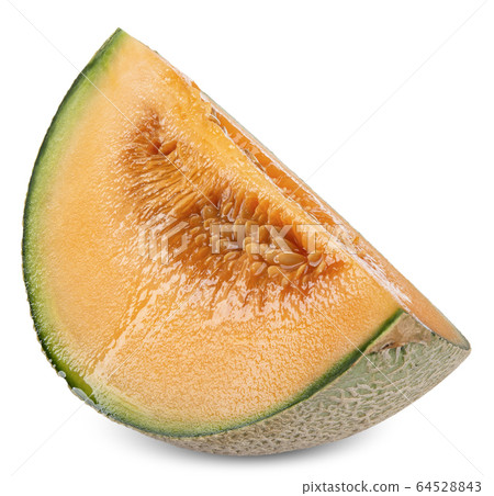 slice melon isolated on white clipping path slice melon isolated on white clipping path 64528843
