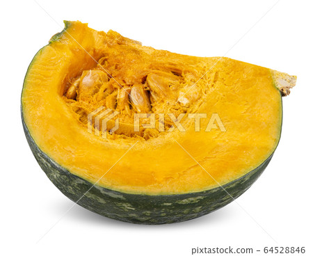 slice pumpkin isolated on white clipping path slice pumpkin isolated on white clipping path 64528846