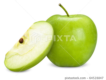 green apple isolated on white clipping path green apple isolated on white clipping path 64528847