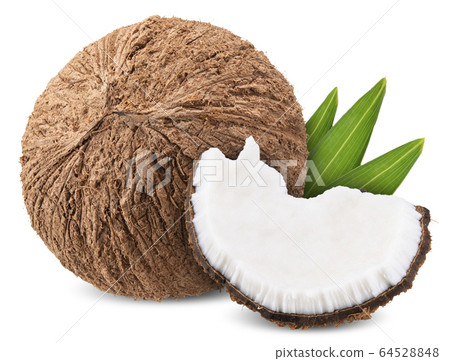 coconut isolated on white clipping path 64528848