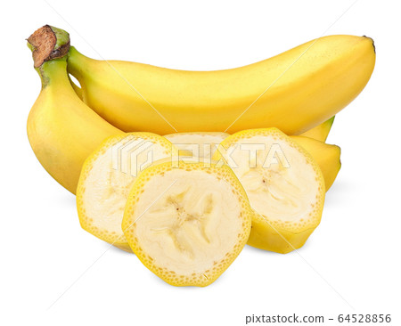 Banana isolated on white clipping path Banana isolated on white clipping path 64528856