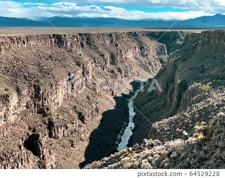 Rio Grande Gorge River Taos New Mexico Stock Photo