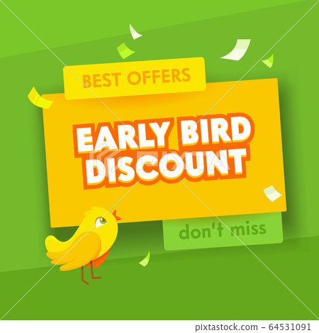 Early Bird Advertising Poster for Sale... - Stock Illustration ...