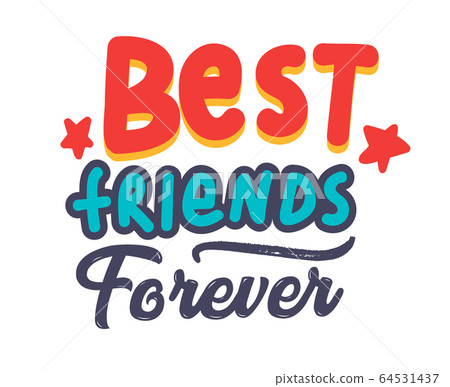 BFF - Best Friends Forever. Illustration Stock Illustration