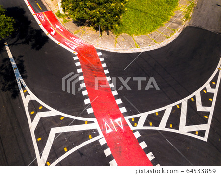Bicycle path for cycling and cycling in a large 64533859