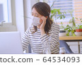 人面罩預防待在家裡 64534093