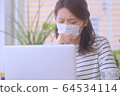 人面罩預防待在家裡 64534114