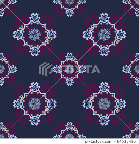 Vector abstract ethnic seamless pattern - Stock Illustration [64535480 ...