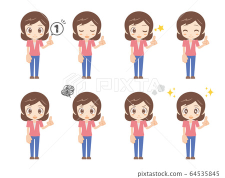 人set_1_woman_pink 人set_1_woman_pink 64535845