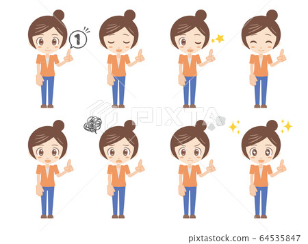 人set_1_woman_orange 人set_1_woman_orange 64535847