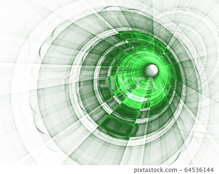 Abstract colorful concentric light gateway tunnel 64536144
