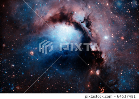 Infinite space with nebulae and stars. Infinite space with nebulae and stars. 64537481