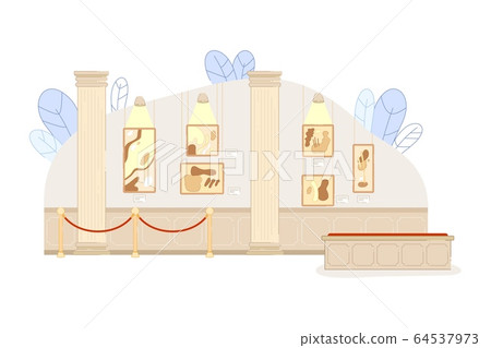 Modern Artwork Exposition in Art Gallery Museum 64537973