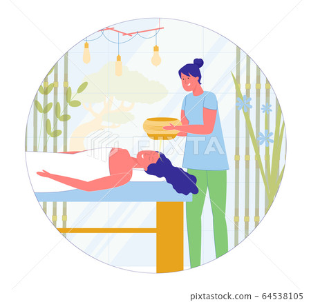 Shirodhara Cleansing and Anti-aging Oil Massage. 64538105