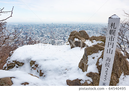 Cityscape of Sapporo overlooking Maruyama 64540495