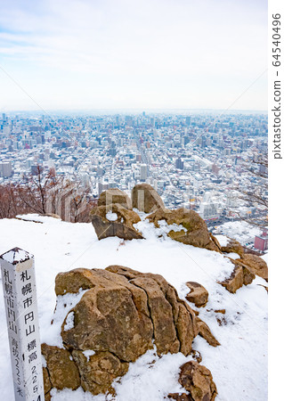 Cityscape of Sapporo overlooking Maruyama 64540496