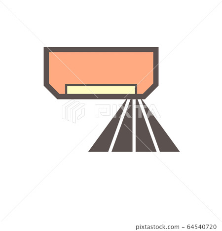 Air conditioner sensor vector icon  design on 64540720
