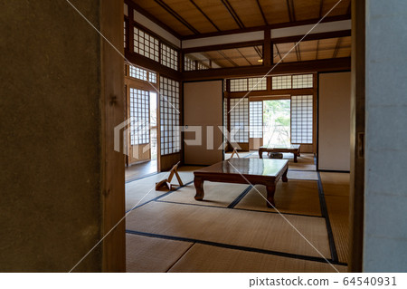 A Japanese-style room in a samurai residence in the spring Adachigahara Hometown Village, Nihonmatsu City, Fukushima Prefecture 64540931