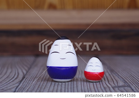 Standing up Koboshi placed on the porch Standing up Koboshi placed on the porch 64541586