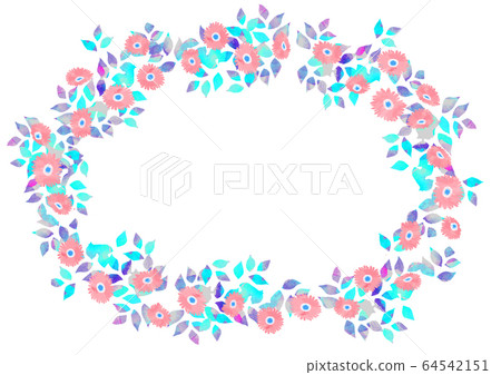 花花圈圖案文字裝飾 花花圈圖案文字裝飾 64542151