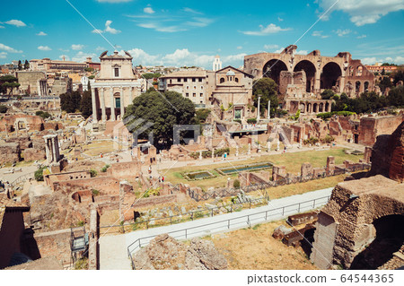 Ancient Roman Forums in Rome, Italy Ancient Roman Forums in Rome, Italy 64544365